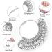 NuLink Aluminum Ring Sizer Measuring Tool - Dual Measurement Size Metal Rings Mandrel Kit for Women and Men - Adjustable Ring Size Adjuster Tool - Buy Online on SooperMarket.com