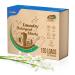 JamBer Laundry Detergent Sheets 60 Sheets 120 Loads Washer Soap Strips Plant Based Liquidless Formula Zero Waste for Home Dorm Travel Camping & Hand Washing Clean No Waste Fresh Scent