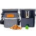 Tripolaco treats for dogs - multifunction feed bag dog training with lots of storage space - Gassi bag dog with a feces bag dispenser for the walking & dog training gray gray only bag