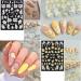 Baoximong 5D Embossed Spring Nail Decals - Self-Adhesive Yellow Pink White Kapok Camellia Design for Women - Buy Online on SooperMarket.com