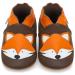 Baby Shoes with Soft Sole - Baby Girl Shoes - Baby Boy Shoes - Leather Toddler Shoes - Baby Walking Shoes 18-24 Months Brown Fox