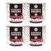 No Sugar Sugar Daring bitter chocolate drops with 60% cocoa proportion (250g box) Made without added sugar sweetened with erythritus and stevia (4x 250g) cocoa chocolate 250 g (4 Pack)