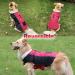 Etechydra Reversible Waterproof Dog Coat Vest with Reflective Trim, Warm Fleece Collar | Red+Black | Small - Buy Online on SooperMarket.com