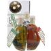 direct&friendly gift set 3 decorative bottles of organic olive oil - naturally cloudy with chili with oregano (3x200ml)