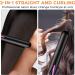 2-in-1 Hair Straightener and Curler - Professional Ceramic Multi-Styler - Dual Voltage - Fast Heating - Purple Black - Buy Online on SooperMarket.com