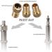 mumbi 3X Bicycle Valve Adapter - Compatible with DV SV Dunlop Sclaverand & French Presta to Schrader AV - Copper Construction for International Shipping - Buy Online on SooperMarket.com