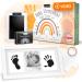 Amari Baby Handprint and Footprint Set including 2 stamp cushions and 4 printing cards - ideal baby gift for birth - hand and foot print with picture frame - baby party footprint gift