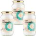 Organic coconut oil Coconativo -3x1000ml (1L) - organic coconut fat coconut oil premium native cold -pressed raw food quality pure - for cooking roasting and baking for hair and skin (3x1000ml screw glass) coconut 1 l (3 pack)