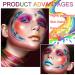 QIUFSSE 2 Packs Water Activated Eyeliner Palette - 16 Colors, UV Glow, Highly Pigmented Neon Eyeliner Set - Buy Online on SooperMarket.com