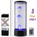 SensoryMoon Large LED Jellyfish Lava Lamp Aquarium with 3 Glowing Fake Jellyfish - 20 Color Changing Remote, Ocean Wave Projector - Kids Night Light - Buy Online on SooperMarket.com