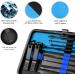 Manicure Set Nail Set Nail Clipper Kit Professional - Stainless Steel Pedicure Set Nail Grooming Kit of 18pcs with Case for Travel (Black/Blue) - Buy Online on SooperMarket.com