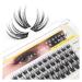 LASHVIEW DIY Lash Extensions 48 Pcs Cluster Lashes for Self-application Individual Lashes at Home  3D Rapid Soft and Lightweight-Style D10 Mix(10/12/14/16mm)