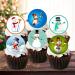 PRECUT Christmas Snowman Cupcake Toppers Mix Christmas Edible Cake Decorations Snowman Cake Toppers Xmas Cupcake Decoration Cute Snowman Cup Cake Topper (12) - Buy Online on SooperMarket.com