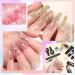 UR SUGAR Poly Gel Nails Set | 6 Colors Nail Extension Builder Gel Kit with Base & Top Coat | DIY Manicure at Home | Glitter Nude & Clear Polygel - Buy Online on SooperMarket.com