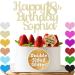 Cake Topper Happy Birthday Cake Topper Personalised Cake Toppers Cake Decorations 11 Colours Glitter Cake Topper for 1st 10th 16th 18th 20th 21st 30th 40th 50th 60th 70th 80th (Champagne Gold) - Buy Online on SooperMarket.com