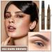 2PCS Waterproof Eyebrow Microblading Pen with 4 Micro-Fork Tips - Dark Brown - Buy Online on SooperMarket.com