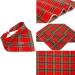 Buy Lionheart Glory Washable Soft Cotton Christmas Dog Neck Towel | Adjustable Checkered Kerchief for Small Dogs - Red-Green (1 Pack) - Buy Online on SooperMarket.com