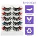 3D Mixed Colored 25MM Mink Lashes Pack - Pink Blue Red Eyelashes - Buy Online on SooperMarket.com