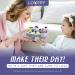 Fathers Day Gift: 10 Oversized Bath Bombs with Shea & Coco Butter, Dry Flower Petals, Multiple Fragrances - Rich Spa Bath Set in Cute Tub - Perfect Birthday Gift for Women and Men - Buy Online on SooperMarket.com