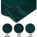 Fluffy 100% Cotton Dark Green Bath Sheets Set of 2 - Eco-Friendly, Super Soft & Highly Absorbent - Oeko-Tex Certified - 34 x 66 Inches - Buy Online on SooperMarket.com