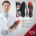Physix Gear Sport Arch Support Insoles (Full Length) - Plantar Fasciitis Relief for Men & Women - Red/Black - UK Size L 9 1/2-11 | 10-11 1/2 - 1 Pair - Buy Online on SooperMarket.com