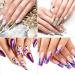 Metagio 100 Piece Dual Nail Forms Set - Gel & Acrylic Nail Extension Kit with Clips Dual-Ended Brush & Nail File - Perfect for International Shipping - Buy Online on SooperMarket.com