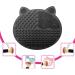 2-Pack Makeup Brush Cleaning Mat Cute Cat Ear Design Silicone Portable Brush Cleaner Pad Washing Tools with Suction Cups US Patent Registered (Black+White) - Buy Online on SooperMarket.com