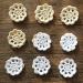 MINDPLUS 2 Inch Small Crocheted Lace Cotton Flowers Doilies Set of 18 in White and Beige - Buy Online on SooperMarket.com