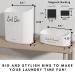Magnetic Lint Bin for Laundry Room - 3 Piece White Lint Holder & Waste Box for Dryer Organization - Buy Online on SooperMarket.com