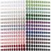 720 Pieces Short False Nails Medium Square Artificial Fake Nails Full Cover Fingernails Coffin Press on Nails Glossy Pure Color False Nails Tips for Women Girls DIY Nail (Dark Color) Fresh Color