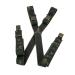 Luise Steiner Men's braces Hunting motifs with extra -strong clips & rubber special trousers carrier traditional accessories traditional braces for lederhosen olive or nature olive (green)