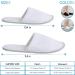 MODLUX Spa Slippers - 12 Pairs of Cotton Velvet Closed Toe Disposable Slippers with Travel Bags - Non-Slip, Thick & Soft - Ideal for Home, Hotel, or Commercial Use (12 Pack Combo White) - Buy Online on SooperMarket.com