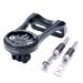 wileosix Out Front Bike Computer Combo Mount for Wahoo Elemnt,Wahoo Elemnt Bolt, Wahoo Elemnt Mini,Gopro and Bike Light Adapter black