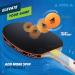 JOOLA Omega Strata Table Tennis Racket - Tournament Level Ping Pong Paddle with Flared Handle and Vizon Rubber - Light Blue - Buy Online on SooperMarket.com