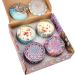Allava 4 pieces of fragrance candles gift set natural soy wax fragrance candles set candle set for stress relief fragrance candle for Christmas birthday Valentine's Day aromatherapy weddings (a)