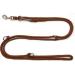 Dog leash double leash training leash for medium dogs up to 45 kg over 39 colors very stable (2.40 m brown) 2.40 m brown
