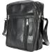 Paul Walter Genuine Leather Black Crossbody Shoulder Bag - Unisex Travel Kit Handbag - Buy Online on SooperMarket.com