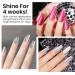 MIZHSE Cat Eye Gel Nail Polish 12mL - Silver Moonlight Glitter UV LED Soak Off for Nail Art & DIY Manicure - Buy Online on SooperMarket.com
