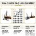 72 D Curl Individual Cluster Lashes - Soft DIY Natural Eyelash Extensions - B&Q Lash Clusters - UK-FD-B41-D-16 - Buy Online on SooperMarket.com