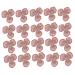 20pcs Clothing Accessories Tiara Flower Applique Flower Stitch Patches Three Petals The Flowers Assorted Color 4.3X4.3X0.1cm