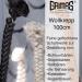 Grima's Woolenk 1m White 01 - Premium Braided Colored Sheep Wool for Beards Chops Eyebrows & Body Hair Creation - Buy Online on SooperMarket.com