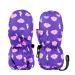 HIGHCAMP Baby Exclusive Winter Snow Ski Mitten Gloves Waterproof for Small Toddler Kids Boy Girl Cold Weather XS (3-5 Y) Viola-i
