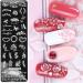 Luvadeyo Nail Stamping Plates Set - 6 Art Stencils with Transparent Stamp & Scraper | Perfect Nail Art Tool for Women & Girls - International Shipping Available - Buy Online on SooperMarket.com
