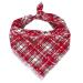 Lionheart Glory Dog Hallk 1 package Waschy Tight Cotton Christmas Libbon Schal adjustable Kerchief square dog Neck towel for large dogs red neckerchiefs Large (1 Pack) B: Christmas red