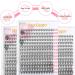HxyGogo Wispy Fluffy Lash Extensions 10D Cluster DIY Eyelash Extensions 280 pcs - Natural Look, Reusable Individuals - 8-16MM D Curl - Buy Online on SooperMarket.com