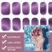 16 PCs Purple Gel Nail Polish Stickers - Full Wrap Nail Strips for Women & Girls | Cured Gel Nail Decoration (BSG-0329 Starry Sky) - Buy Online on SooperMarket.com