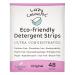 Eco Friendly Plant Powered Laundry Detergent Strips - Fragrance Free Unscented Ultra Concentrated Earth Friendly No Plastic - Lightweight and Perfect For Home Dorms Travel Camping