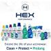 HEX Performance Fresh & Clean Laundry Detergent 64 Loads (Pack of 2) | Activewear Formula | Eco-Friendly 32 Fl Oz - Buy Online on SooperMarket.com