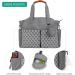 SONARIN Multi-Function Waterproof Baby Changing Tote Bag - Grey | Large Capacity Diaper Bag with Pacifier Holder and Travel Satchel Messenger Bag - Buy Online on SooperMarket.com