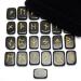 Black Tourmaline Runes Crystal Rune Stones Set Elder futhark Viking Gemstone Reiki Healing Golden Engraved Runic Alphabets (Black Tourmaline) - Buy Online on SooperMarket.com